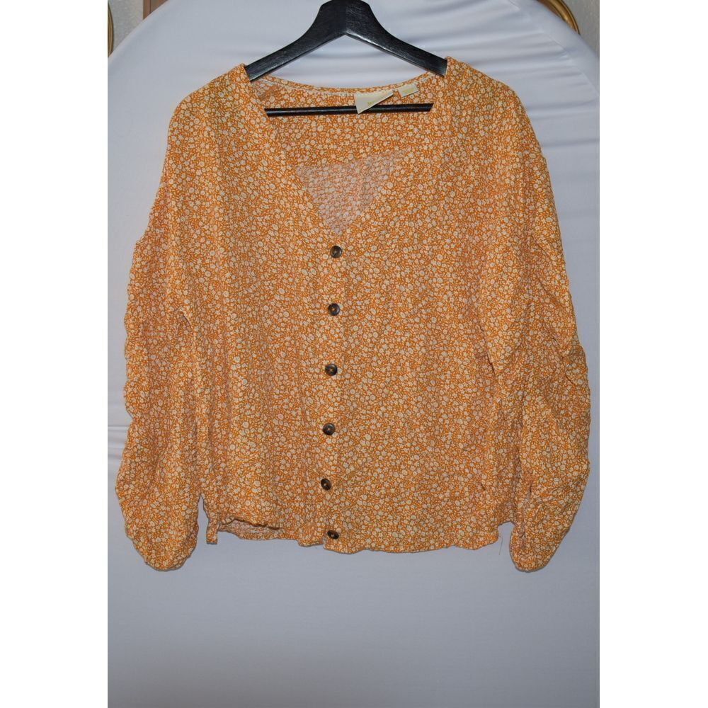 Maeve Mustard Floral Blouse